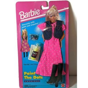 Vintage BARBIE 1994 "Tulip" Paint the dots Fashion
